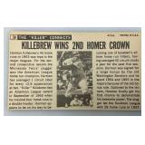 1964 Topps #38 Harmon Killebrew Card In Protective Sleeve