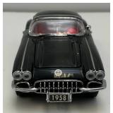Franklin Mint Miniature Die Cast 1958 Corvette In Original Box