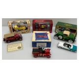 Misc. Die Cast Miniature Cars Including Franklin Mint, John Deere & More (NIB)
