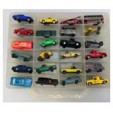 Case Of Misc. Vintage Miniature Die Cast Cars Including REDLINES And More