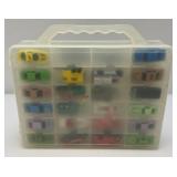 Case Of Misc. Vintage Miniature Die Cast Cars Including REDLINES And More