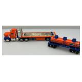 Vintage Lionel Flatbed Toy Truck With Three Dome Tanker Car TMT-18410 In Original Box (Box Has Damage)