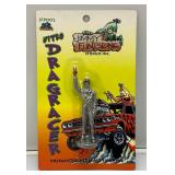 Vintage Jimmy Flintstone Studios Inc Nitro Dragracer Die Cast Figurine