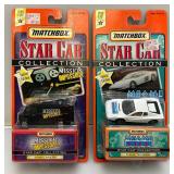 Vintage Matchbox STAR CAR Collection Miniature Die Cast Cars Including Brady Bunch, Miami Vice, Mission Impossible & Smokey & The Bandit (NIB)