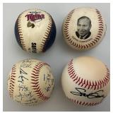Misc. Baseball Collectible Items Including Signed Baseballs With Nolan Ryan, Mini Bats And More