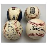 Misc. Baseball Collectible Items Including Signed Baseballs With Nolan Ryan, Mini Bats And More