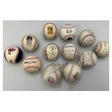 Misc. Baseball Collectible Items Including Signed Baseballs With Nolan Ryan, Mini Bats And More