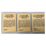 1993 Bordon Miniature Cracker Jack Ball Players Baseball Cards Including COBB, EVERS, LAJOIE, MATHEWSON, And PLANK