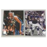 Misc. Sports Photos (Some Autographed) Donte Culpepper, Ed Mcdaniel & More