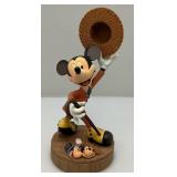 Vintage DISNEY Mickey Mouse Markrita Nifty Hidden Door Pin Box Figurine 10 3/4" With Pin