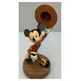 Vintage DISNEY Mickey Mouse Markrita Nifty Hidden Door Pin Box Figurine 10 3/4" With Pin