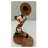 Vintage DISNEY Mickey Mouse Markrita Nifty Hidden Door Pin Box Figurine 10 3/4" With Pin