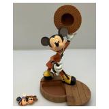 Vintage DISNEY Mickey Mouse Markrita Nifty Hidden Door Pin Box Figurine 10 3/4" With Pin