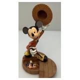 Vintage DISNEY Mickey Mouse Markrita Nifty Hidden Door Pin Box Figurine 10 3/4" With Pin