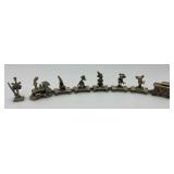 Vintage Disney Miniature Pewter Train Set