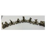 Vintage Disney Miniature Pewter Train Set
