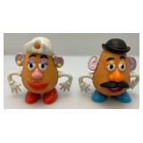 Vintage 1999 DISNEY Miniature Mr. And Mrs. Potato Head Porcelain Figurines 3 3/4"