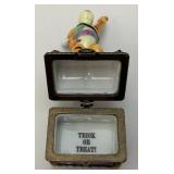 Very RARE Est. $90.00 - $200.00  Disney Winnie The Pooh (Tiger) The Pirate Hinged Trinket Box 4"