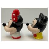Vintage RARE DISNEY Mickey & Minnie Mouse Miniature Thimbles