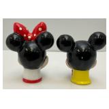 Vintage RARE DISNEY Mickey & Minnie Mouse Miniature Thimbles