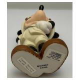 Vintage Collectible Disney Mickey Mouse Safari Explorer Porcelain 5" Figurine & Cruise Lines Mickey 4 1/2" Photo Holder (Leg Repaired) Unnoticeable With Picture In Place