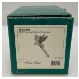 WDCC Walt Disney Classic Collection Tinker Bell Ornament Stand In Original Box (Neck Has Been Well Repaired)