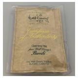 WDCC Walt Disney Classic Collection BAMBI Opening Title Movie Scroll With COA In Original Box