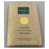 WDCC Walt Disney Classic Collection (Pinocchio) Opening Title Scroll With COA In Original Box