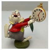 WDCC Walt Disney Classic Collection"Alice And Wonderland" White Rabbit "No Time To Say Hello-Goodbye" With COA In Original Box