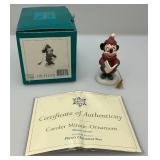 WDCC Walt Disney Classic Collection Plutos Christmas Tree -Minnie Mouse Caroler With Coa In Original Box