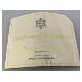 WDCC Walt Disney Classic Collection "Fa La La" Donald Duck Ornament With COA In Original Box