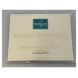 WDCC Walt Disney Classic Collection Mickey Mouse "Steamboat Willie" Ornament With COA In Original Box