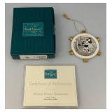 WDCC Walt Disney Classic Collection Mickey Mouse "Steamboat Willie" Ornament With COA In Original Box