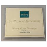 WDCC Walt Disney Classic Collection Mickey Mouse "Steamboat Willie" Ornament With COA In Original Box