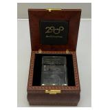 Est. $150.00 - $300.00 Limited Edition 1/4500 Walt Mickey Mouse Millenium Crystal Cube Disney World 2000 Laser Cut In Wooden Display Box With COA