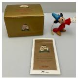 1999 Limited Edition 2993/8000 "A Christmas To Remember" Mickey Socerer Porcelain Ornament By Patrick Simmons With COA In Original Box