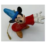 1999 Limited Edition 2993/8000 "A Christmas To Remember" Mickey Socerer Porcelain Ornament By Patrick Simmons With COA In Original Box