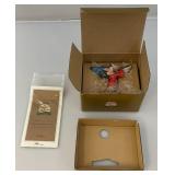 1999 Limited Edition 2993/8000 "A Christmas To Remember" Mickey Socerer Porcelain Ornament By Patrick Simmons With COA In Original Box