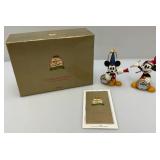 1999 Limited Edition 3637/5000 "A Christmas To Remember" Mickey & Minnie Porcelain Ornament By Patrick Simmons With COA In Original Box
