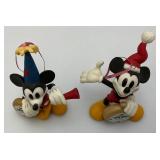 1999 Limited Edition 3637/5000 "A Christmas To Remember" Mickey & Minnie Porcelain Ornament By Patrick Simmons With COA In Original Box