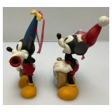 1999 Limited Edition 3637/5000 "A Christmas To Remember" Mickey & Minnie Porcelain Ornament By Patrick Simmons With COA In Original Box