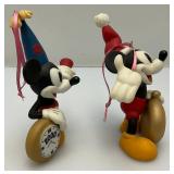 1999 Limited Edition 3637/5000 "A Christmas To Remember" Mickey & Minnie Porcelain Ornament By Patrick Simmons With COA In Original Box