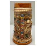Vintage Mid Century Made In Japan Mount Rushmore & Sea World Steins