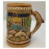 Vintage Mid Century Made In Japan Mount Rushmore & Sea World Steins