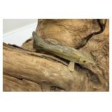 Vintage Hand Carved Wooden Sunfish And Minnows On Driftwood