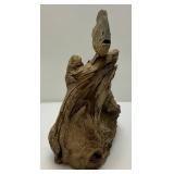 Vintage Hand Carved Wooden Sunfish And Minnows On Driftwood