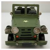 10" Metal Army Jeep