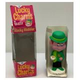 Vintage Wacky Wobbler Lucky Charms In Original Box (New Old Stock) Box Beat Up