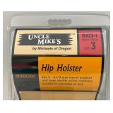 Vintage Uncle Mikes Sidekick Hip Holster 5-6.5 Inch Barrels Med. And Large Double Action Revolvers (NIP)