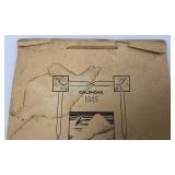 SUPER RARE Est. $80.00 - $150.00 Wartime 1945 17 TH Naval District Pin-Up Cartoon Calendar (SUPER COOL)